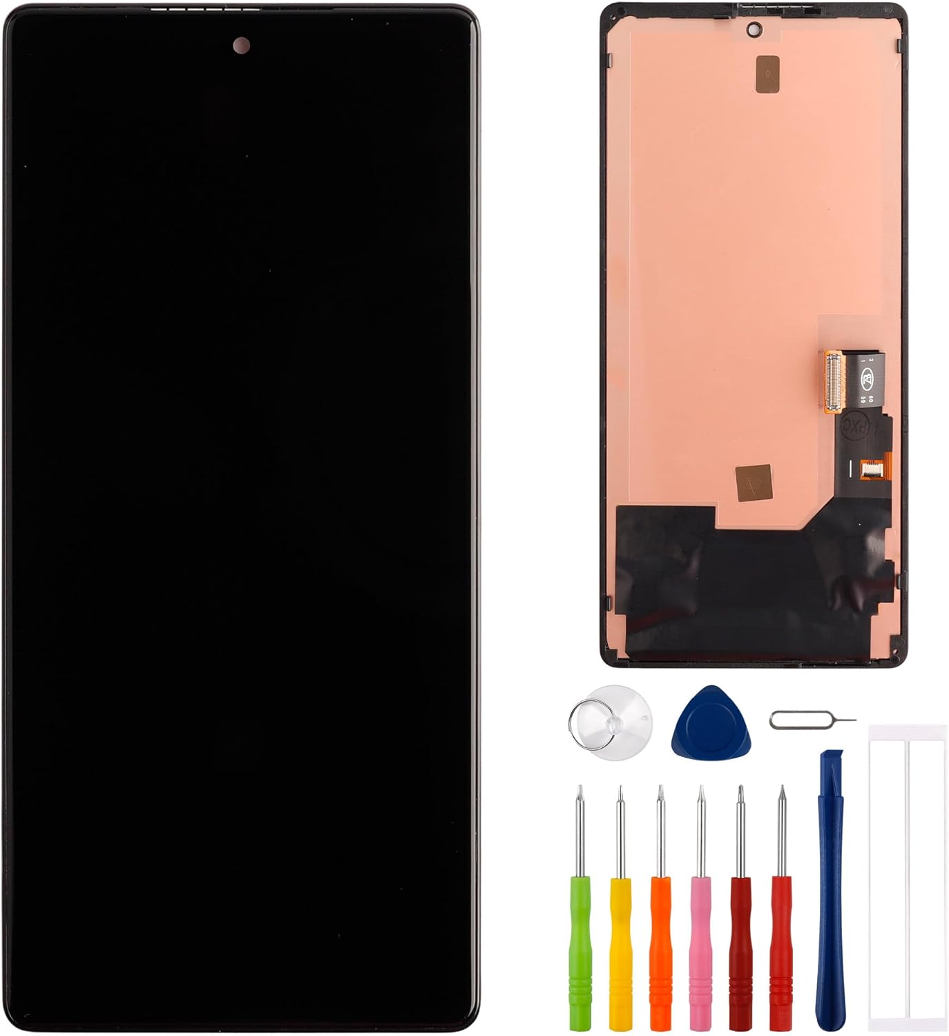 AMOLED Display Compatible with Google Pixel 7 GVU6C GQML3 6.3" inch LCD Screen Display Digitizer Assembly with Frame and Free Tools(Support Fingerprint)