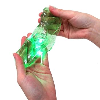 スライム〜写真4点〜 Amazon | スライム おもちゃ ピカピカ 光る恐竜スライム 4色