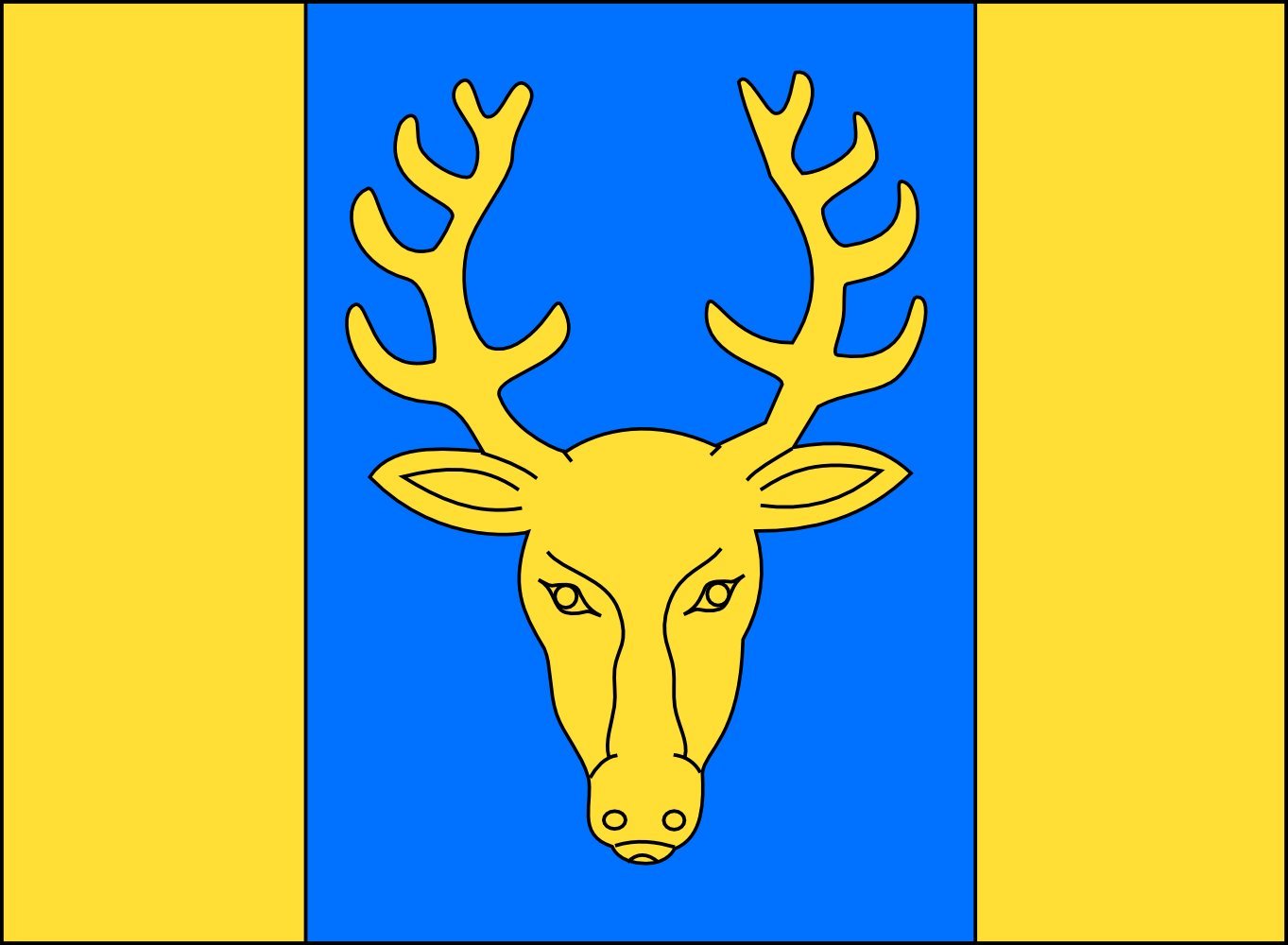 Drapeau Pražmo grand format horizontal pour remplacer votre vieux pavillon usé et décoloré