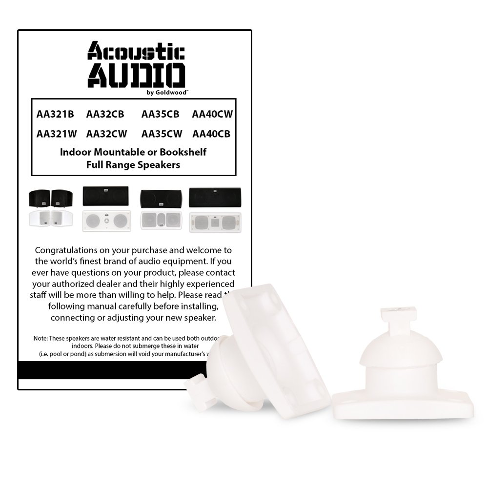 Amazon.com: Acoustic Audio AA321W Mountable Indoor Speakers 400