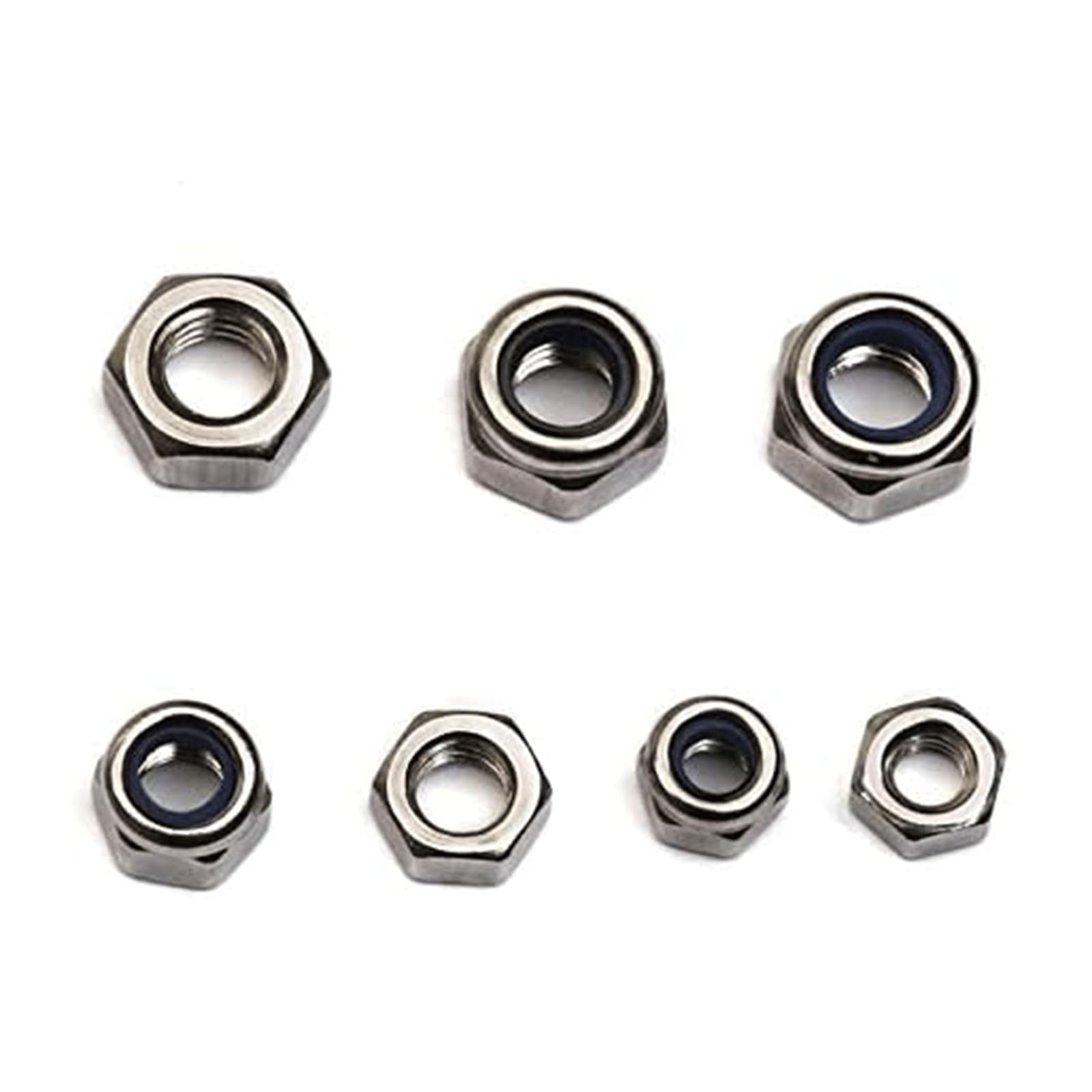 BKEKM Rondelle Piatte 255 pz/Scatola M4 M5 M6 Kit rondelle Piatte Fissaggio Hardware Guarnizioni esagonali rigide in Acciaio Inossidabile Rondelle Piane Piane