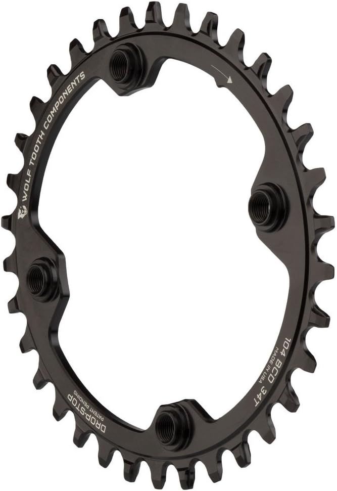 Wolf Tooth 104 BCD Monoplato Ovalado, Negro, 34 Dientes : Amazon.es:  Deportes y aire libre