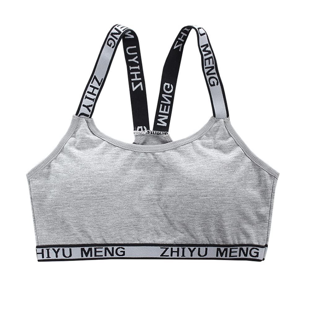Teenager Mädchen Sport BH Baumwolle Unterwäsche Ohne Bügel Gepolsterte Sport Büstenhalter Bralette Top Bustier Unterwäsche Set für Kinder Demen Mädchen 8-18 Jahre