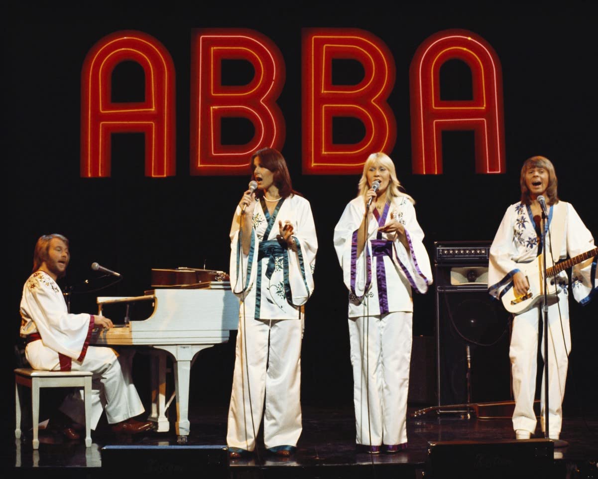 ABBA Group Agnetha Faltskog, Bjorn Ulvaeus, Benny Andersson, Anni-Frid Lyngstad 10x8 Photo
