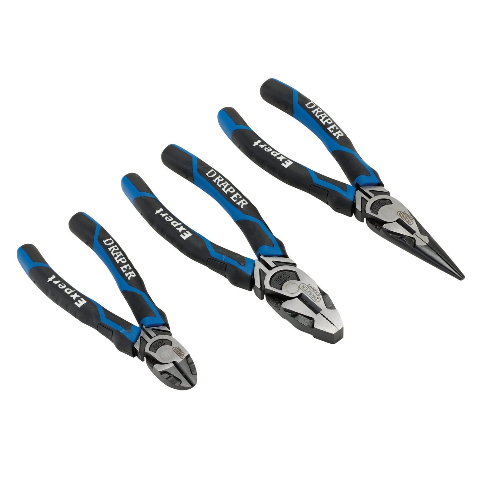 Draper 3 Piece Blue High Leverage Plier Set