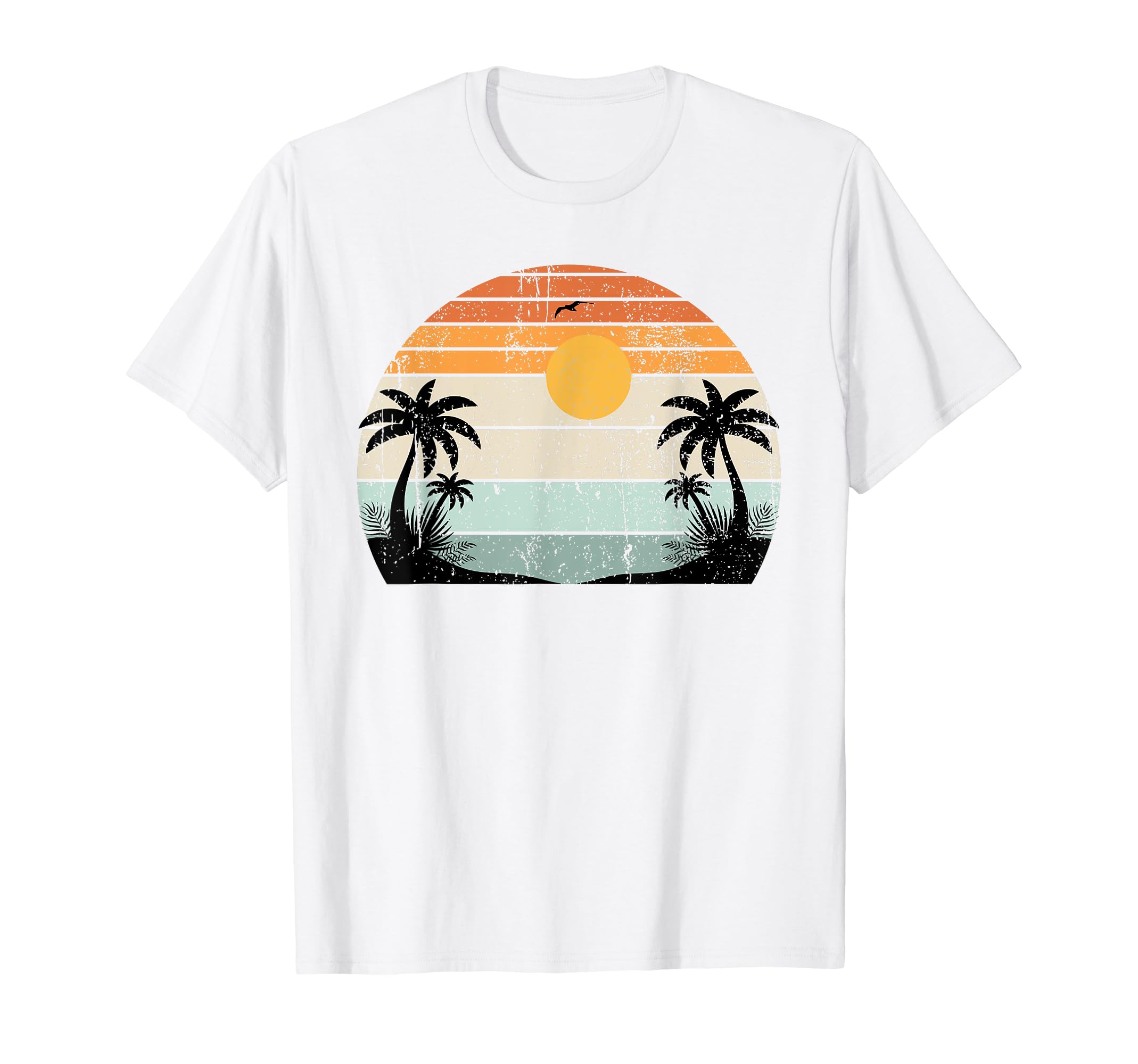Vacay Mode Tropical Summer Vacation Sunset GiftSunshine Summer Vibes Palm Trees Beach Retro Tropical Summer Men Women Girls Kids T-ShirtOEKO-TEX STANDARD 100