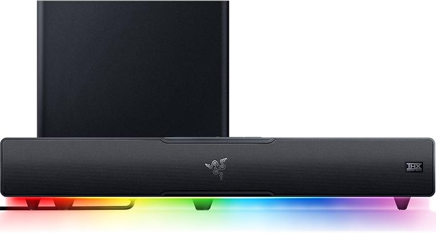 Razer レイザー Leviathan V2 Razer Leviathan V2: Multi-Driver PC Gaming Soundbar with