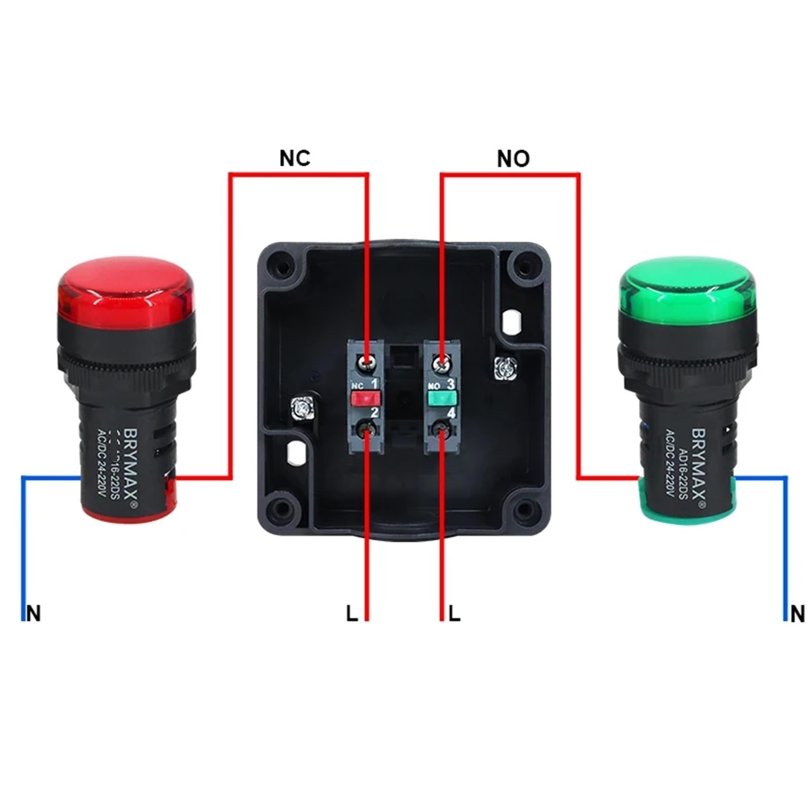 1 szt. Elektroniczny przycisk pedału stopu, przełącznik chwilowy z automatycznym resetowaniem (samoczynny reset-czerwony, 2NO)