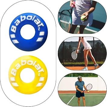 4 Pcs Rubber Tire Shape Vibration Dampener Durable Tennis Racket Shock Absorber Soft Tennis Accessory Great for Tennis Players…