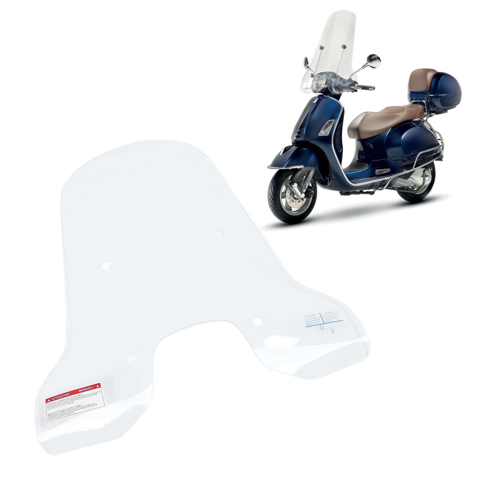 Nietłukąca się przednia szyba PMMA do przedniej szyby motocyklowej