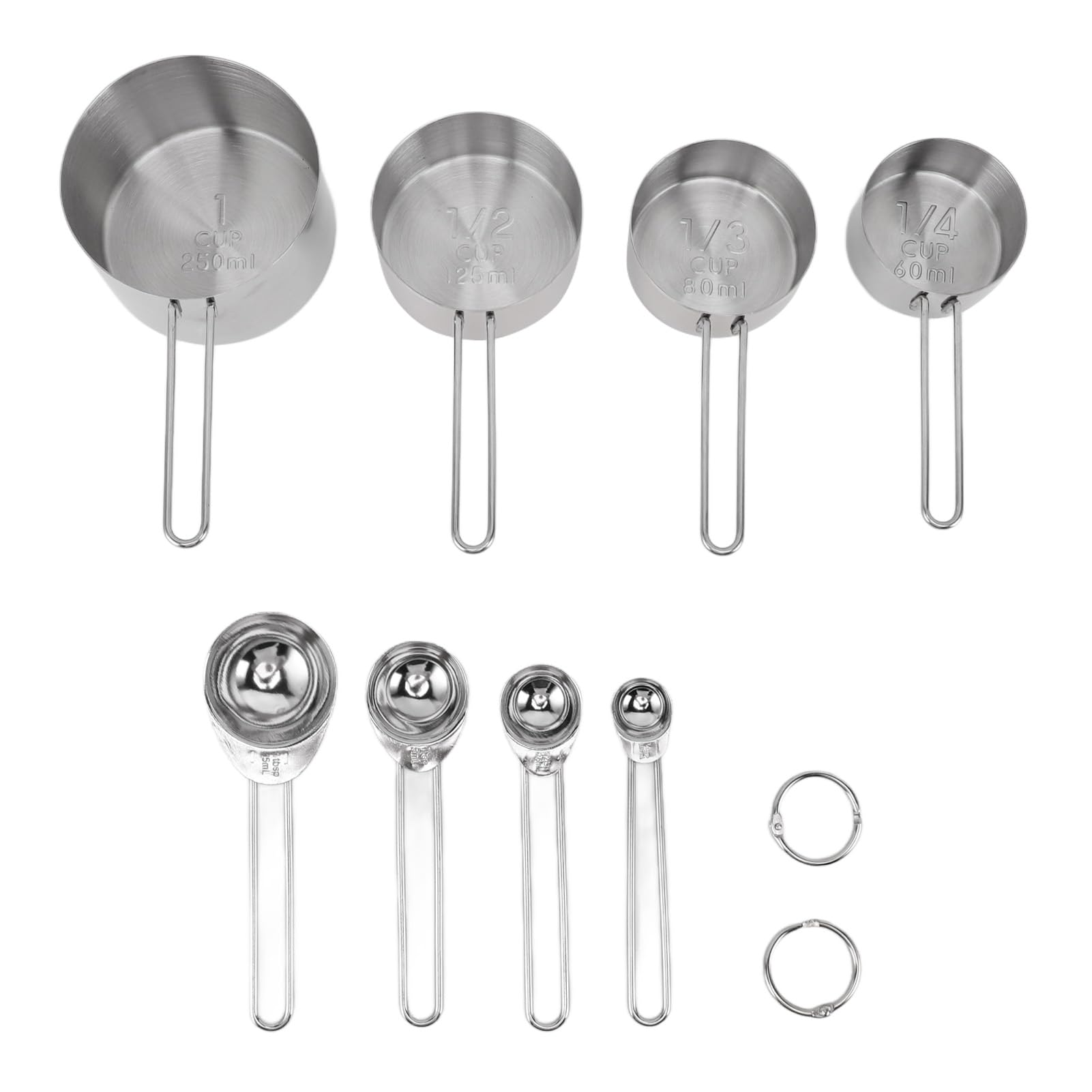 Chef Poodoro - Tasse et Cuillère esure de Cuisine - Lot de 7 Cuillère