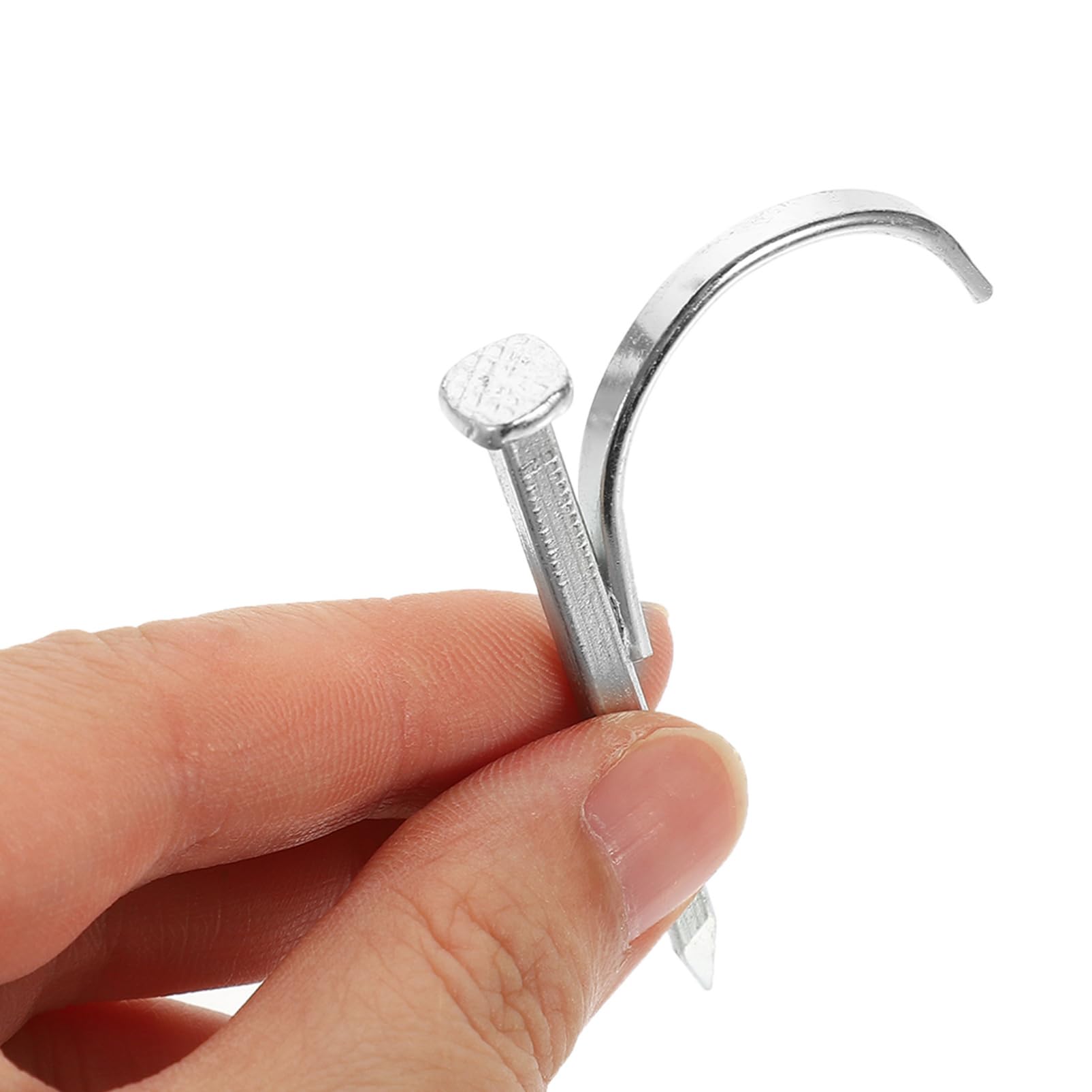 Fixing Clips J Hook Nail in Acciaio Inox 200 Pezzi per Tubi