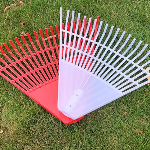 Image of BESPORTBLE Gardening Hand Tool Leaf Rake for Yard Plastic Rake Fine Teeth for Garden Sanitation