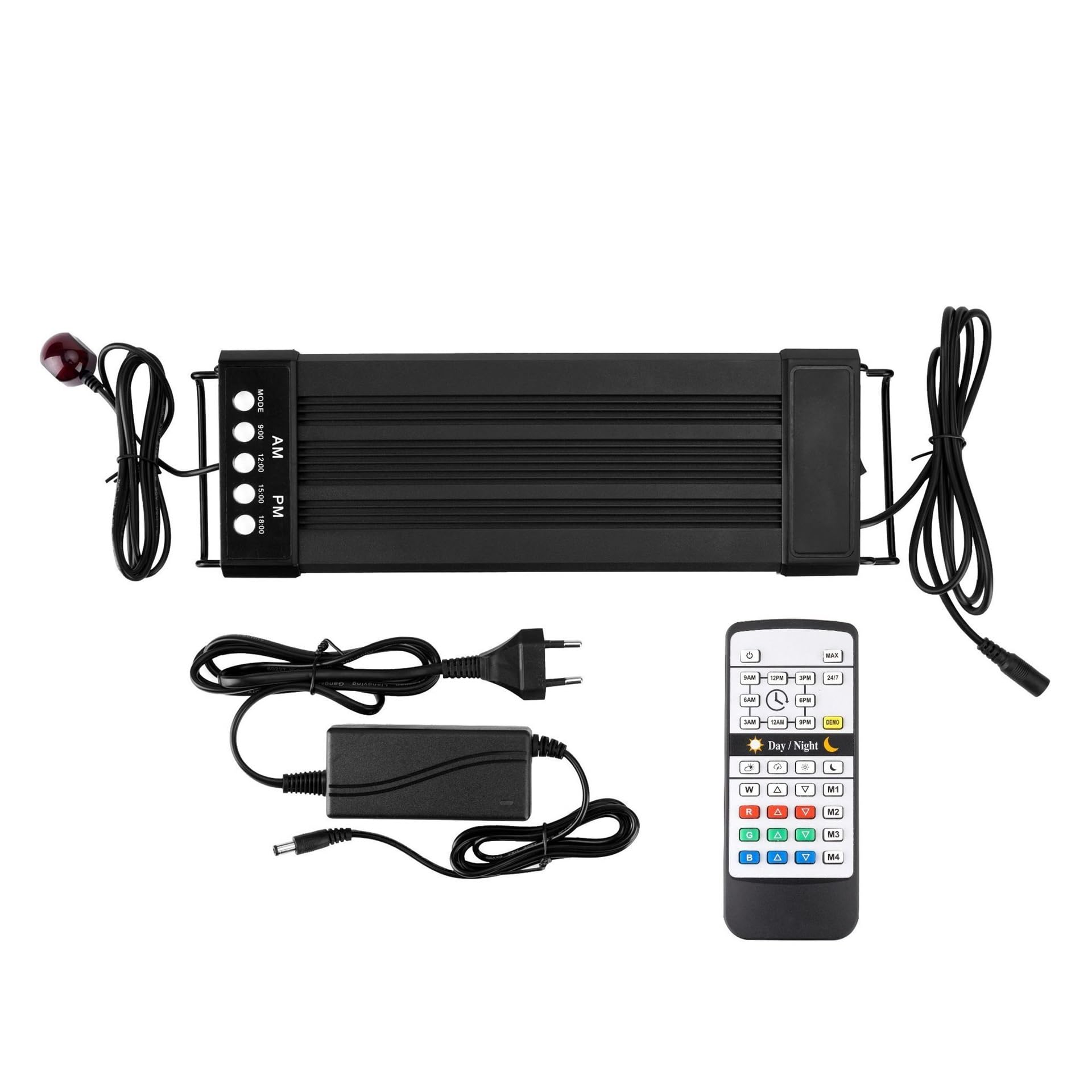 oświetlenie akwarium Akwarium LED Reef Light 24/7 Godzina Ściemniacz o pełnym spektrum Lampa do wzrostu roślin Wschód słońca Zachód słońca Marine Fish Tank Light RGB do akwarium roślinnego(HL40A)