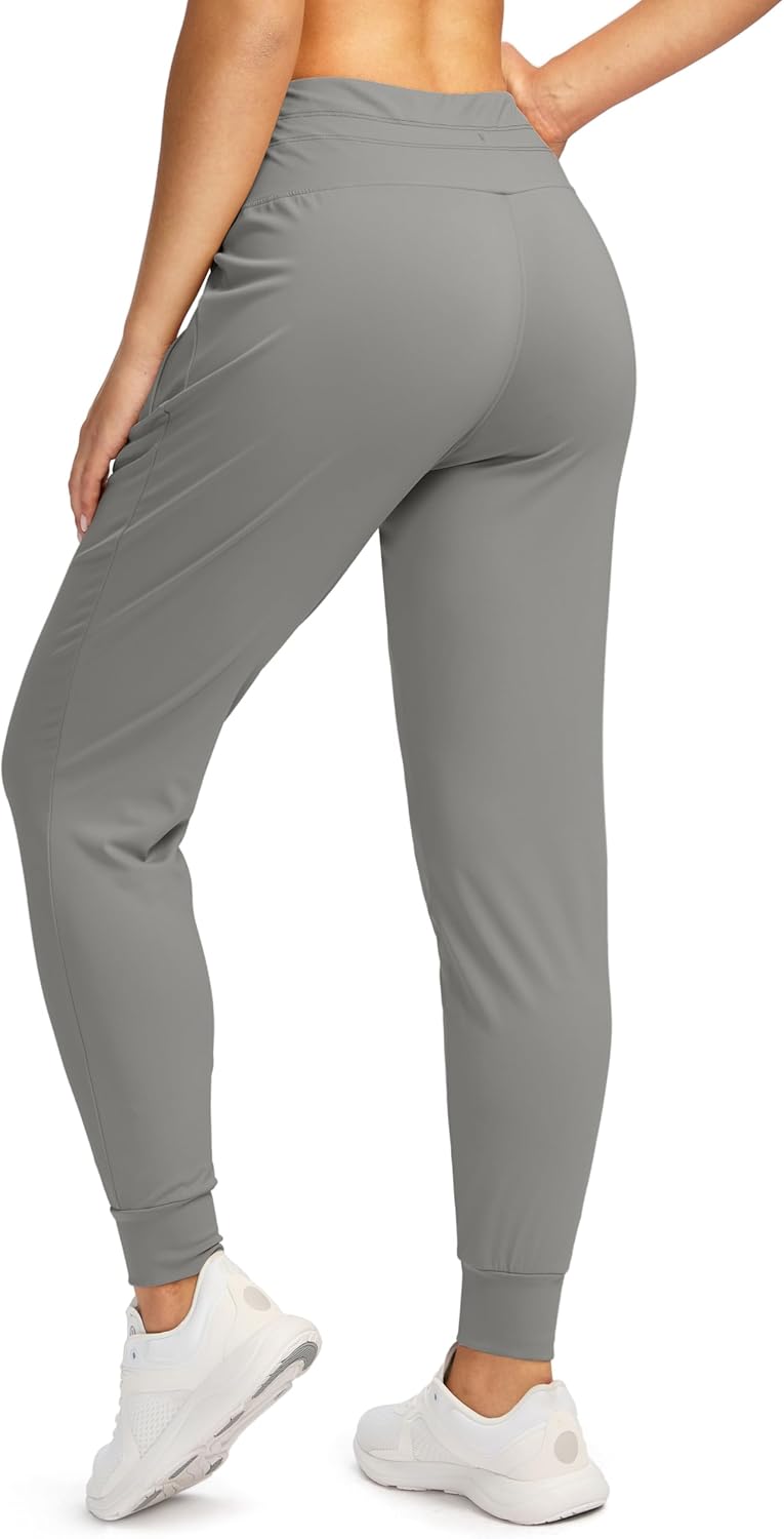 G GRADUAL Women's Joggers Pants with Zipper Pockets High Waisted Sweatpants Athletic Tapered Pants for Women Lounge Workout - Image 4