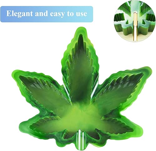 Miniatura 4 de Angel Wings Molde de cenicero grande en forma de arce en forma de hoja de arce, molde de silicona para fundición de resina epoxi, molde de resina