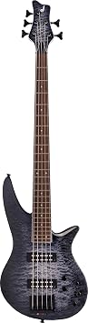 Jackson X Series 5-String Spectra Bass SBXQ V, Transparent Black Burst, Laurel Fingerboard