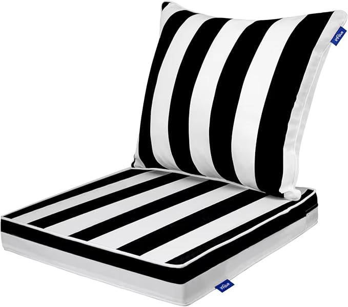 INFBLUE Deep Seating Chair Cushion Outdoor Patio Seat and