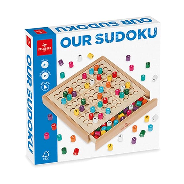 Foto 3 de 4 de Dal Negro - Our Sudoku - Juego de Mesa de Madera, Apto para niños 8+ y Toda la Familia, 2 o más Jugadores…