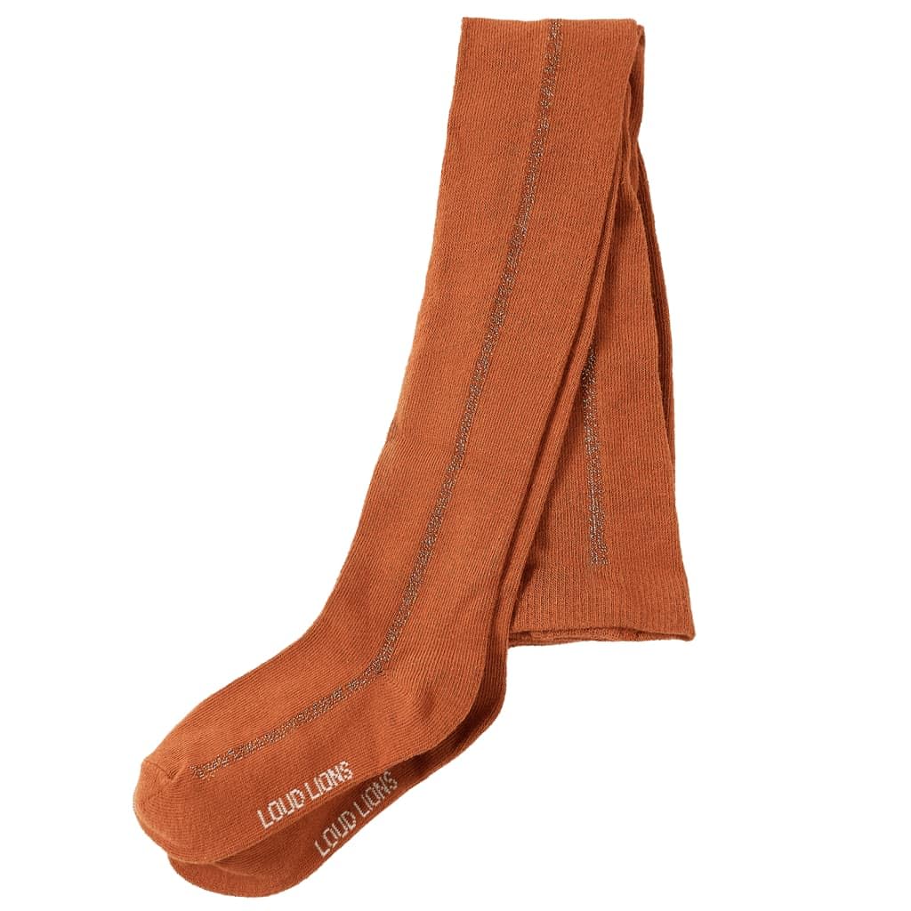 vidaXL Kids' Pantyhose Children’s Tights Toddler Footed School Leggings Cognac 128
