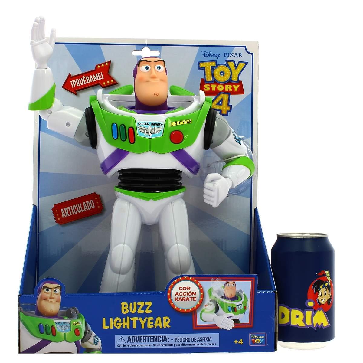 Bizak Salta Buzz Lightyear - Juego De Acción De Toy Story Con Figura Oficial, Barril Y 24 Varillas Para Niños A Partir De 4 Años
