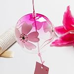 Winter Outdoor Decor Glass Wind Chimes Japanese-Style Wind Chime Simple and Beautiful Label Pendnat Chimes Wind Bells Vintage Home Decor