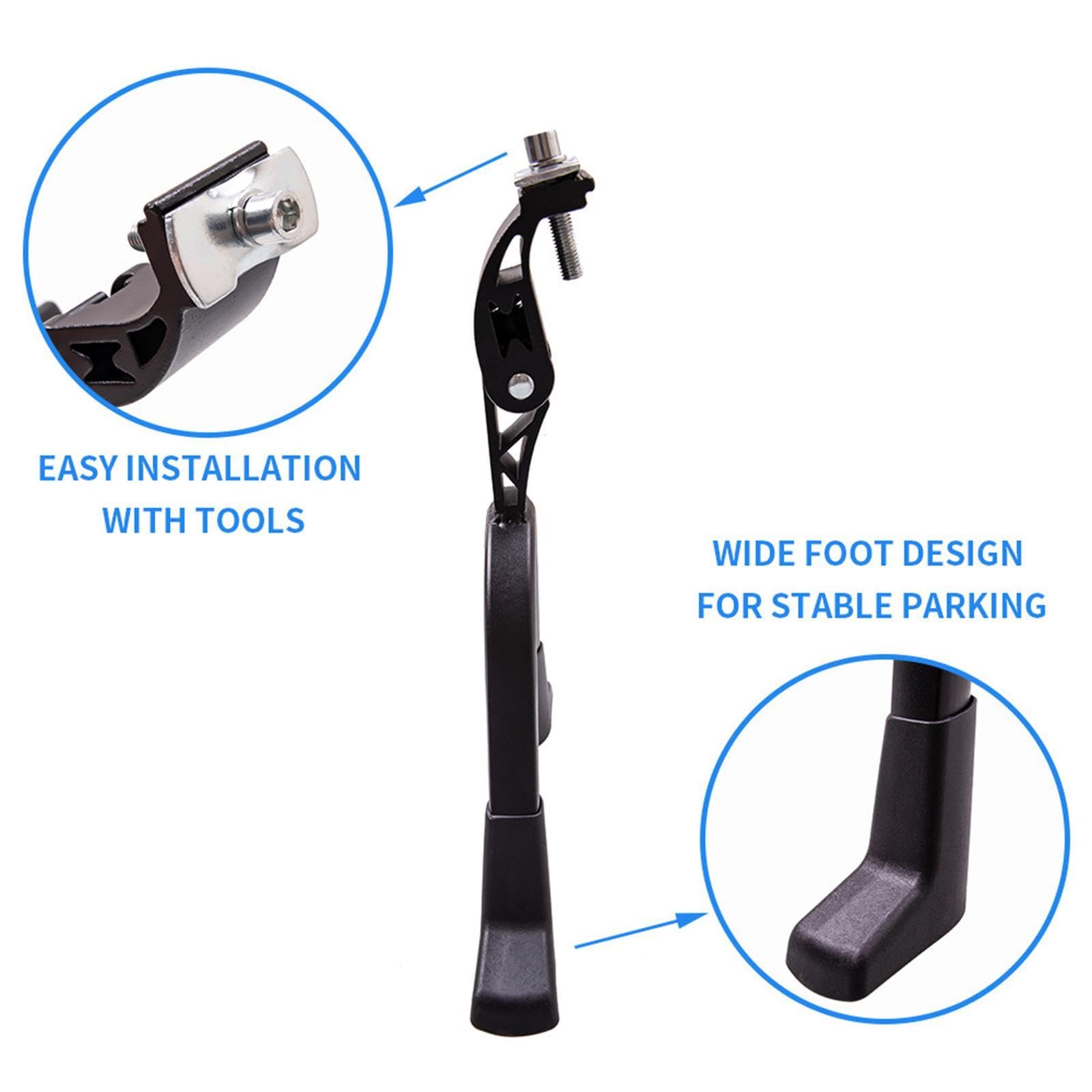 Béquille de Vélo Double en Acier, Support de Pied Polyvalent