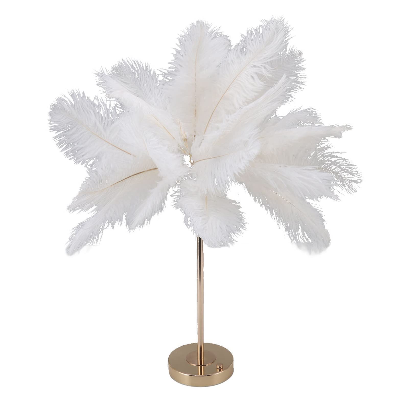 Tonysa Feather Table Lamp with Touch Control, 3 Dimming