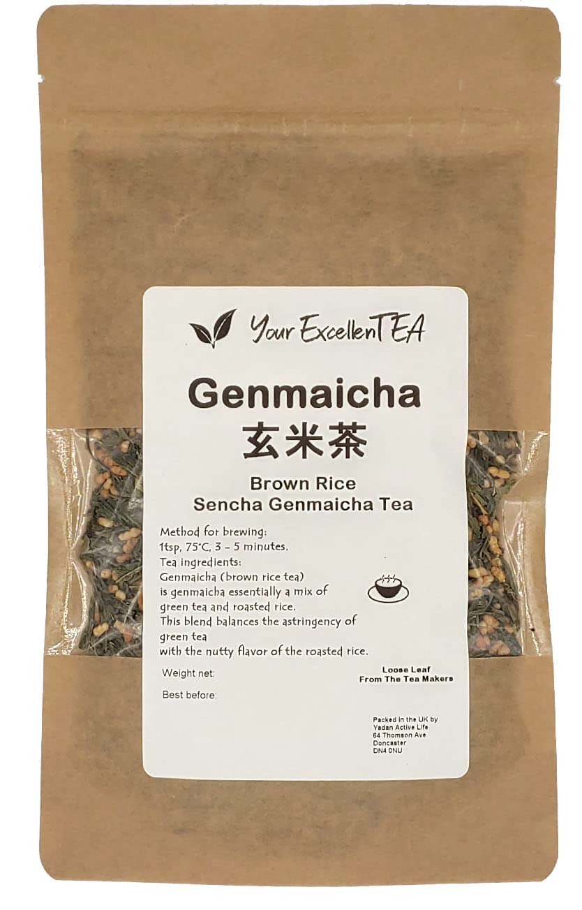 Your ExcellenTEA - Genmaicha 玄米茶 Brown Rice Sencha Green Loose Leaf Tea Japanese Style 200g
