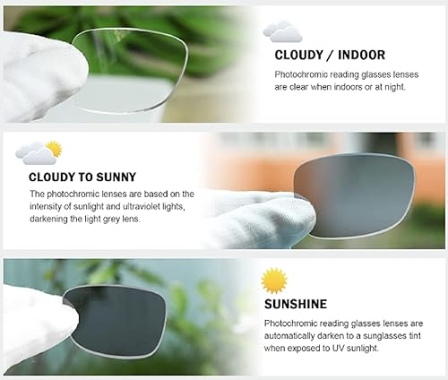 Miniatura 5 de Incredible Bargains The Fancy Photochromic - Lentes de lectura para mujeres, lentes de sol para mujeres