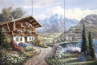 Tile Mural Kitchen Backsplash - CV-High Country Retreat - by Carl Valente