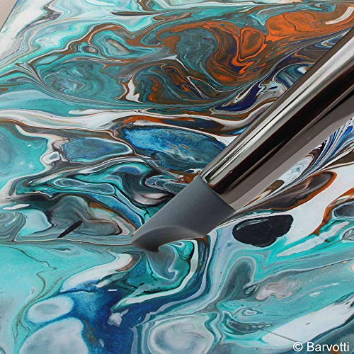 Barvotti 5 Pcs Set Of Silicone Color Shapers Tools With Soft Rubber Tip To Paint, Blend, Carve, Smudge - Clay Sculpting Tools, Black Wooden Handle - 10Mm Tips #TOP1