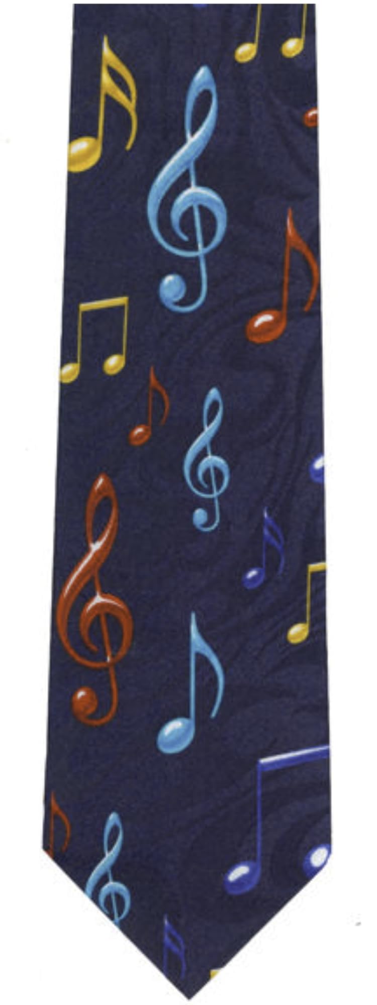 Tie Studio Multicoloured Coloured Treble Clefs Music Notes Polyester Novelty Tie Student Teacher Musician