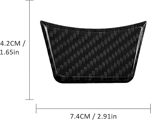 Miniatura 5 de Compatible con la cubierta del panel de la barbilla del volante, marco de protección de fibra de carbono, accesorios interiores decoración para