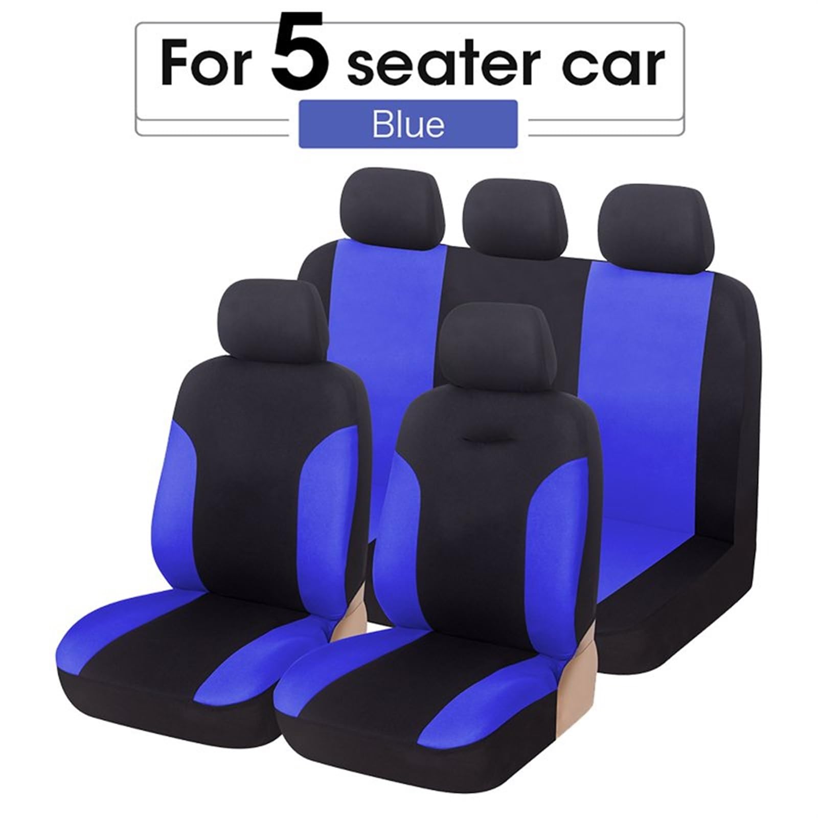 Protezione Sedili Auto Per Citroen C5 Set Di Coperture Complete Per Seggiolino Auto Traspirante Sedile Posteriore Con Cerniera Protezione Universale Per Coperture Lavabile Copri Sedile Auto (Colore :