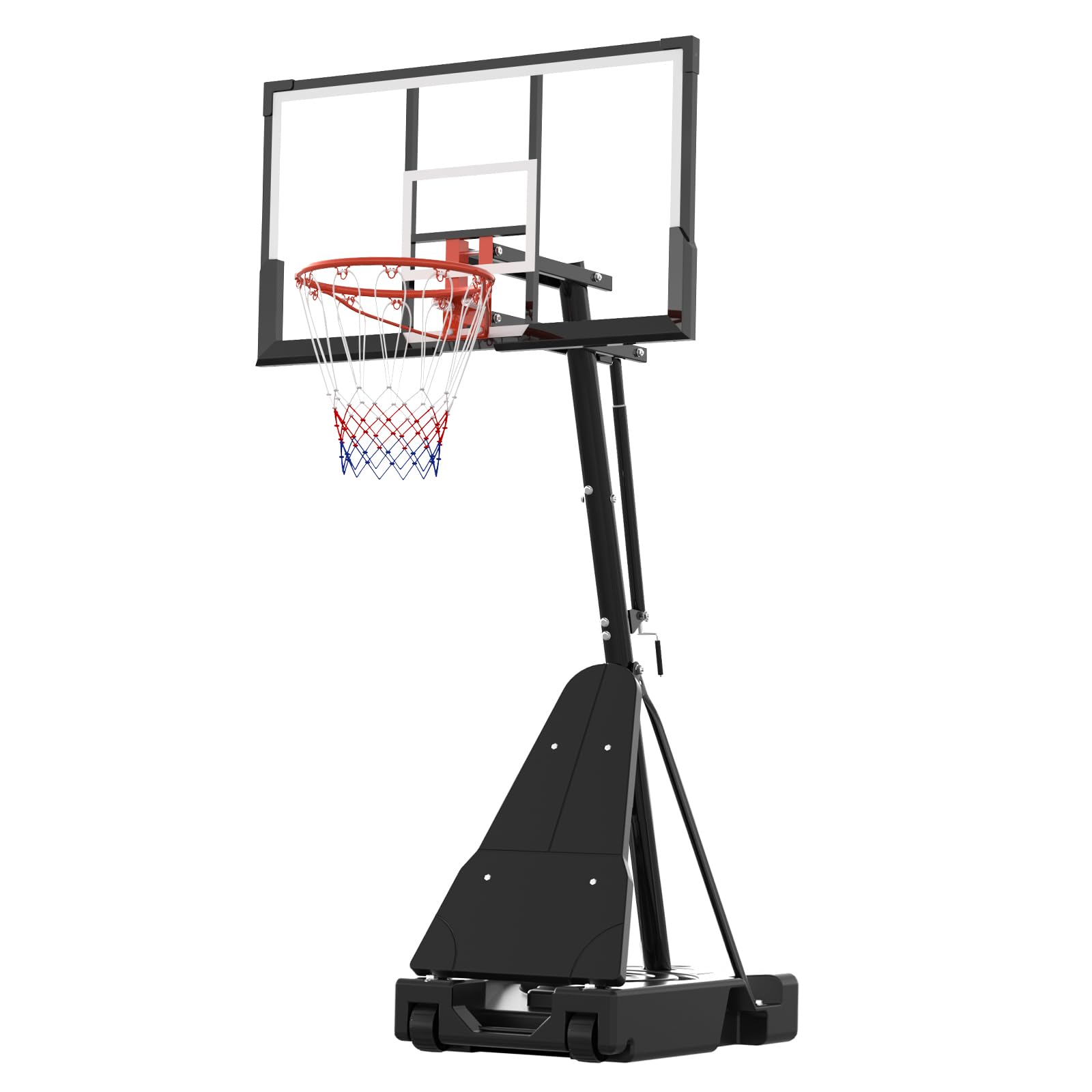 Photo 1 of Garvee Basketball Hoop, 52 Inch Shatterproof PC Backboard, 4.9-10FT Height Adjustable Basketball Hoop Goal System,Mobile Stand with Wheels Weighted Base,Youth&Adults, Driveway Backyard Pool Play