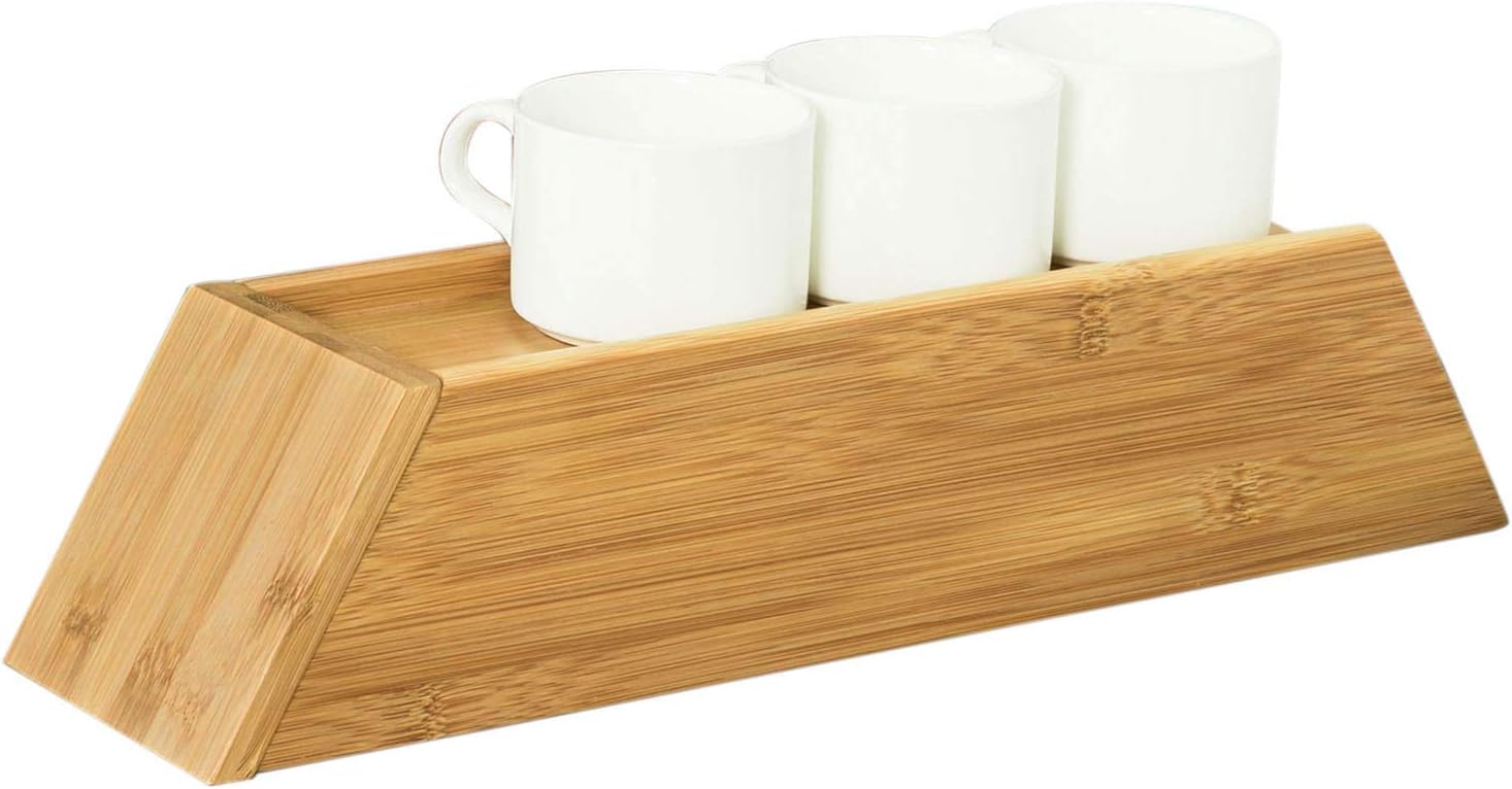 SoBuy® FRG259-N, Coffee Pod Capsule Teabags Box Holder Organizer, Bamboo Storage Drawer