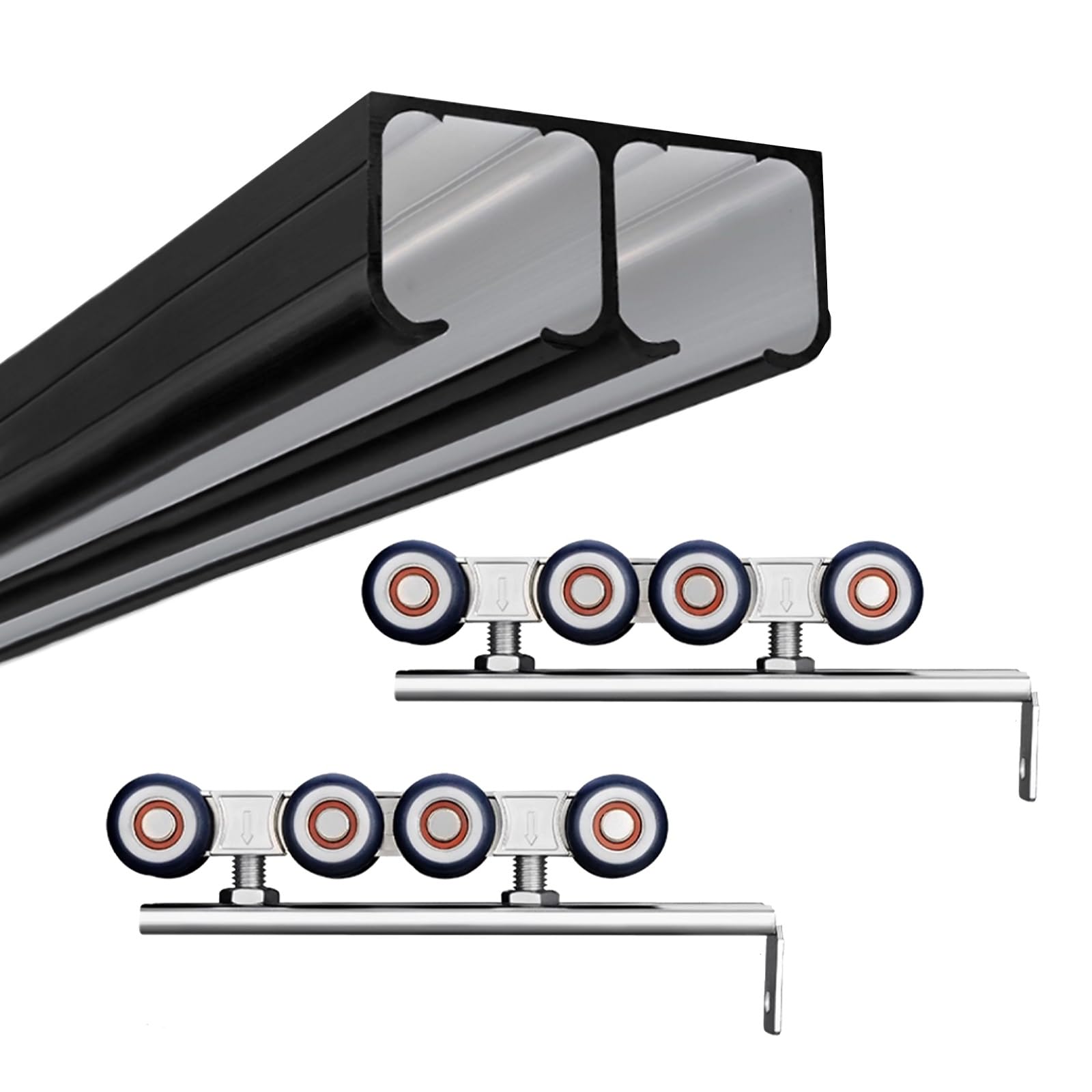 Rail porte coulissante de plafond pour créer une séparation de pièce style grange moderne