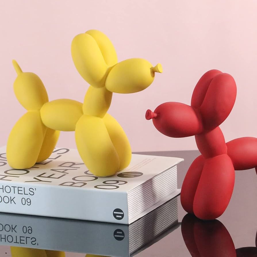 Amazon.co.jp: バルーン 犬の彫刻 樹脂 クリエイティブ かわいい 動物