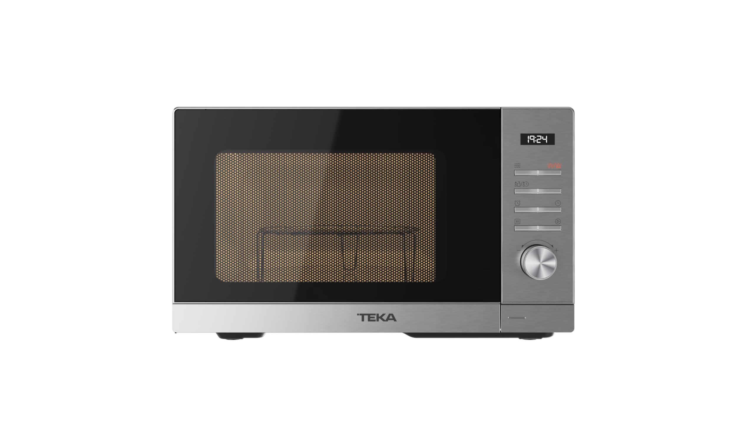 TEKA Microondas de Libre Instalación con Grill, Capacidad 25 L, 5 Niveles de Potencia, 900 W, Interior Pintado, Modelo MWE FS25 G SS