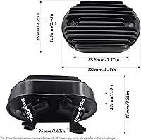 Vista 6 de Regulador de voltaje rectificador de reemplazo Karsee para Harley Davidson Softail Número de pieza de reemplazo 74540-08 2008-2013