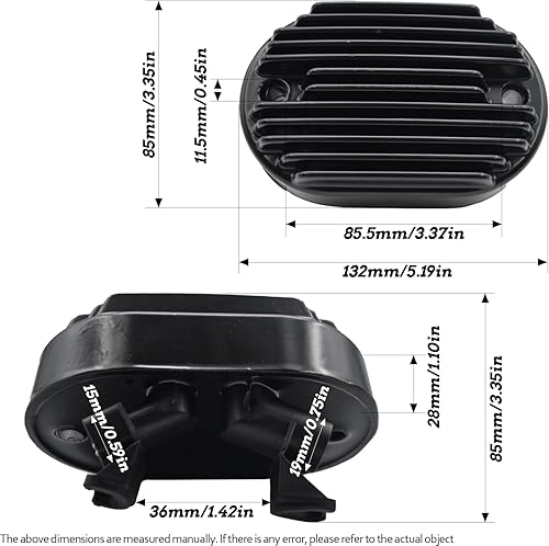 Miniatura 6 de Karsee Regulador de Voltaje Rectificador Reemplazo para Harley Davidson Softail Número de pieza de repuesto 74540-08 2008-2013