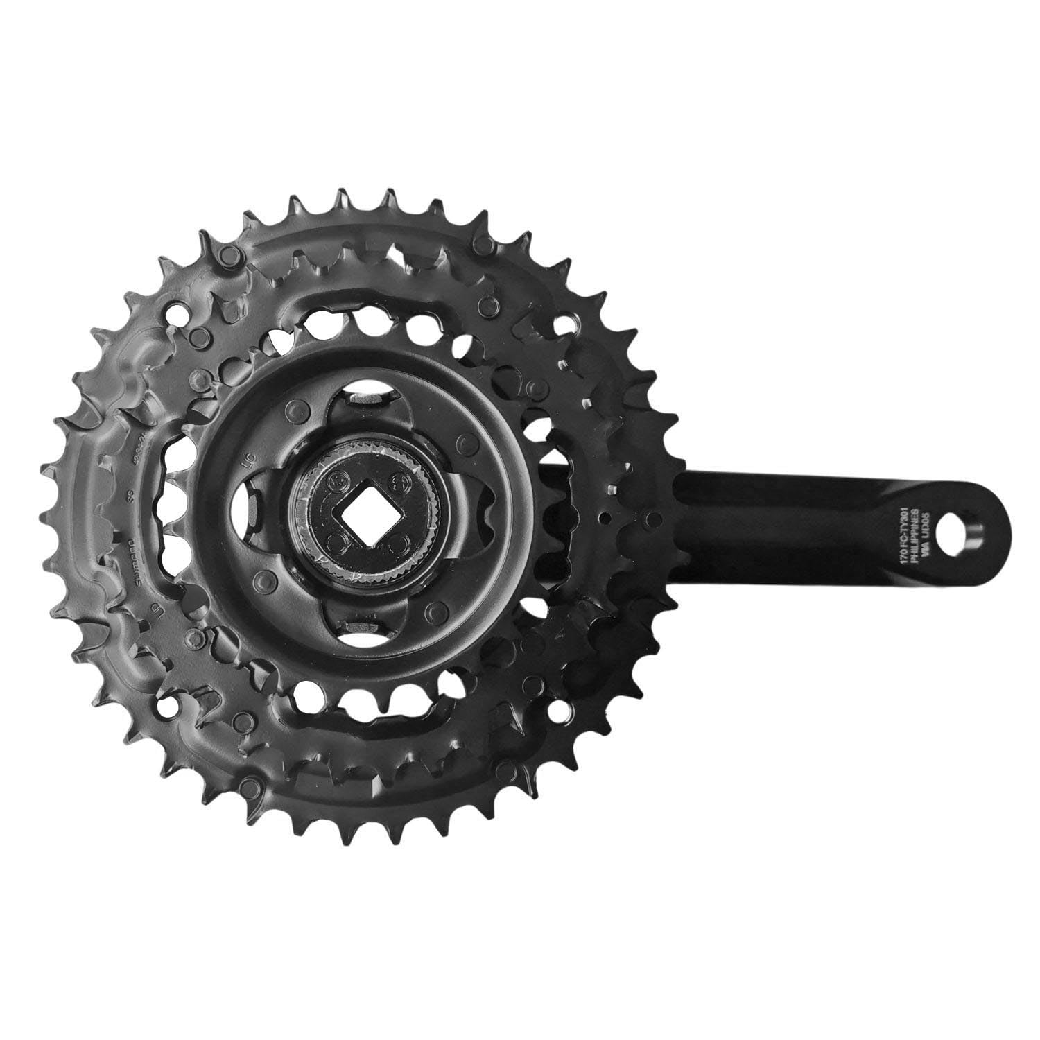 Shimano Tourney FC-TY301 Bicycle Crank Set Square 42-34-24 Teeth