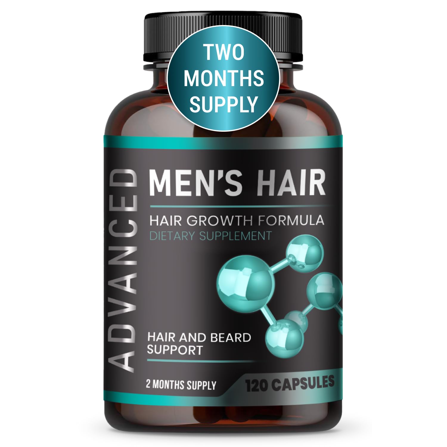 Hair Growth Vitamins For Men - Anti Hair Loss Pills Regrow Hair Beard Growth Supplement For Volumize Thicker