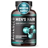 Hair Growth Vitamins For Men - Anti Hair Loss Pills. Regrow Hair & Beard Growth Supplement For Volumize, Thicker Hair.Stop Hair Loss And Thinning Hair With Biotin & Saw Palmetto Hair Vitamins.120 Caps