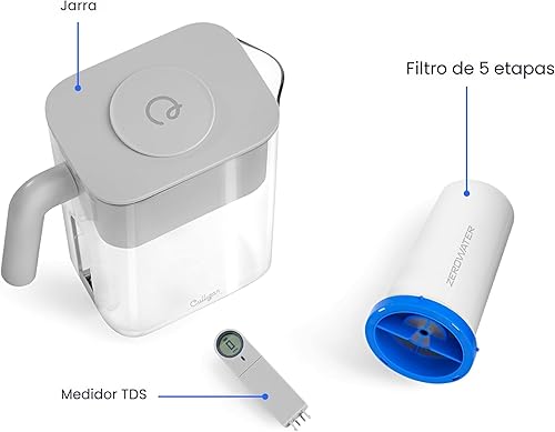Miniatura 9 de Culligan Jarra de filtro de agua de 12 tazas con tecnología ZeroWater - Incluye filtro de agua avanzado de 5 etapas, certificado IAPMO para reducir