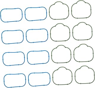 ERINGOGO 16 Peças Arruela De Vedação Da Junta Do Coletor De Admissão Peças Genuínas Superiores E Inferiores Acessórios Para Automóveis Kit De Anel De Vedação Junta De Vedação De Silicone