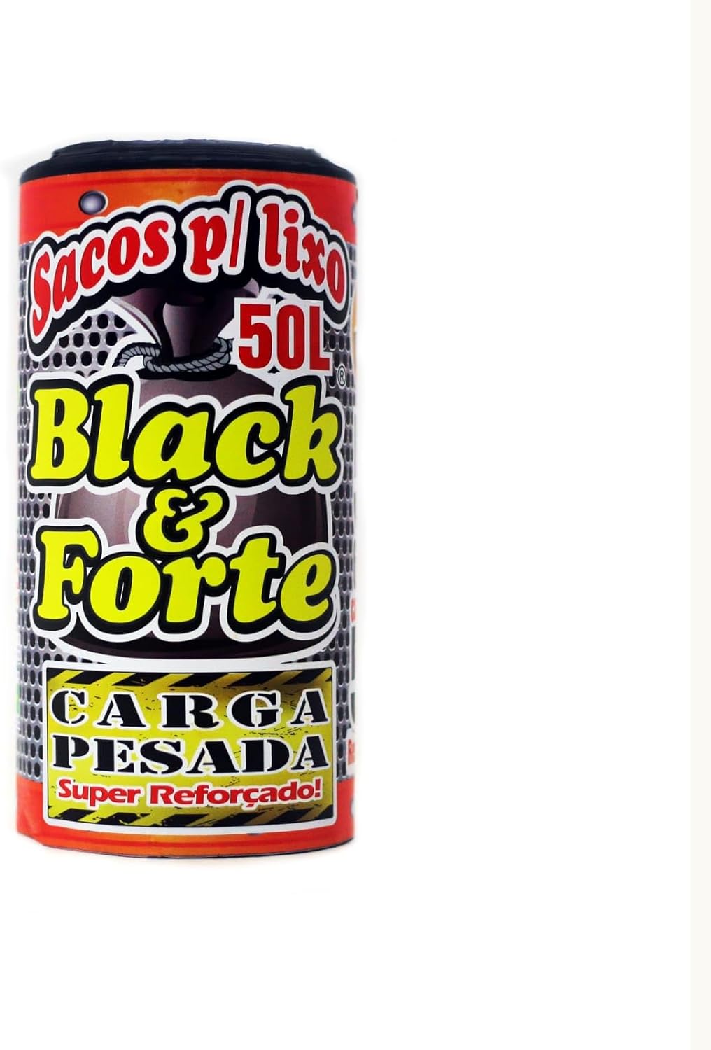 Black & Strong Jumbo Super Reinforced Trash Bag (CP) 50 L, 25 x 31.5 in, Black, Jumbo Roll w/ 50 pcs