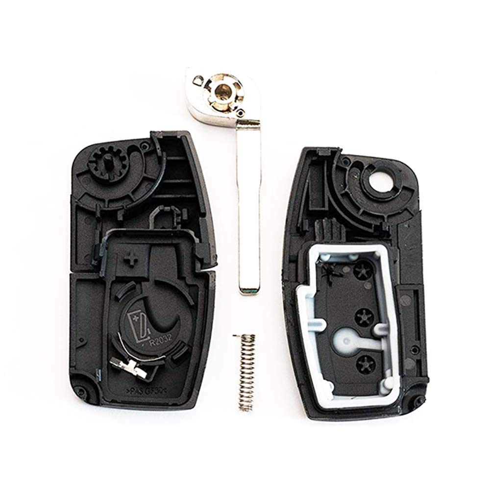 LAGE Ricambio Chiave per Telecomando Ford Focus Mondeo Fusion Fiesta Ka Kuga S-Max C-Max Galaxy Guscio con Lama a 3 Tasti