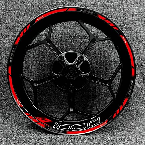 AXWT Pegatinas Pegatinas Llanta De Motocicleta para Kawasaki Z1000, Pegatina para Borde De Llanta, Rayas De Borde, Calcomanías Reflectantes, Accesorios con Logotipo (Color : 2) thumbnail